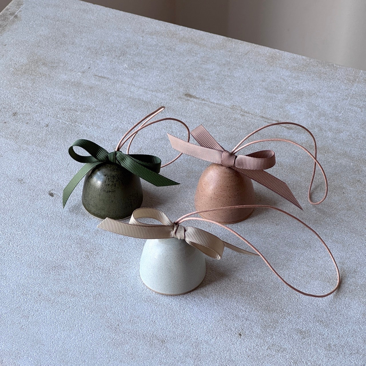 Juleklokker - Mint, Grøn Og Beige