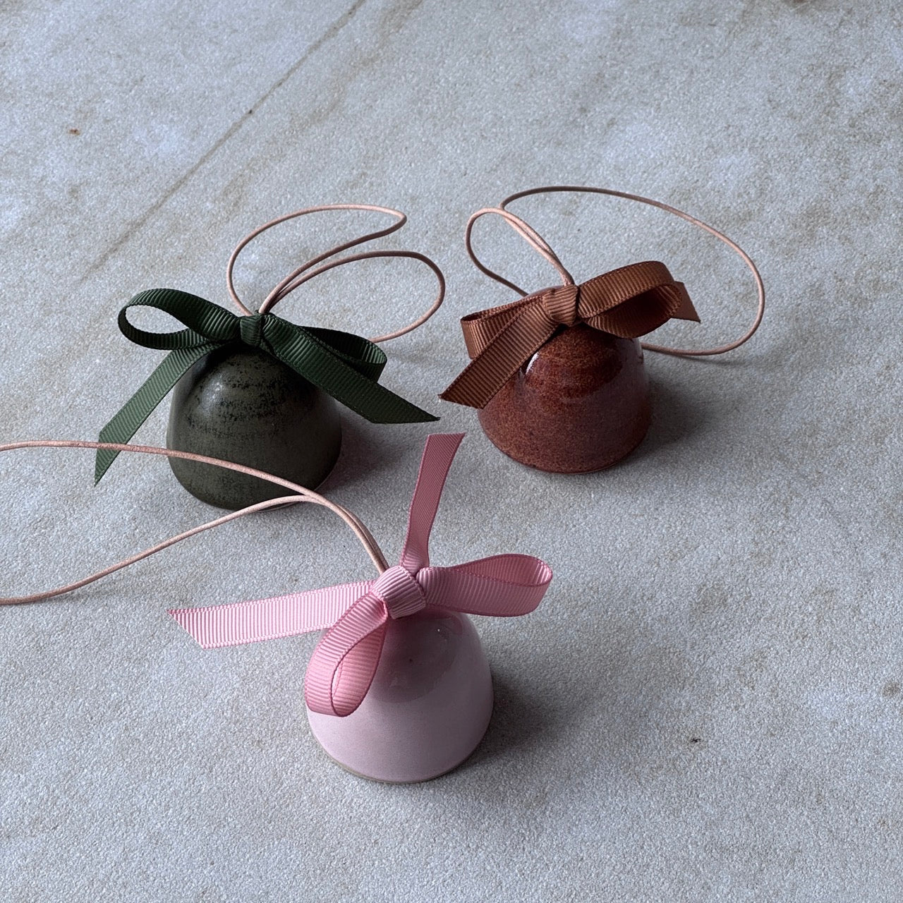 Juleklokker - Pink, Brændt Og Grøn