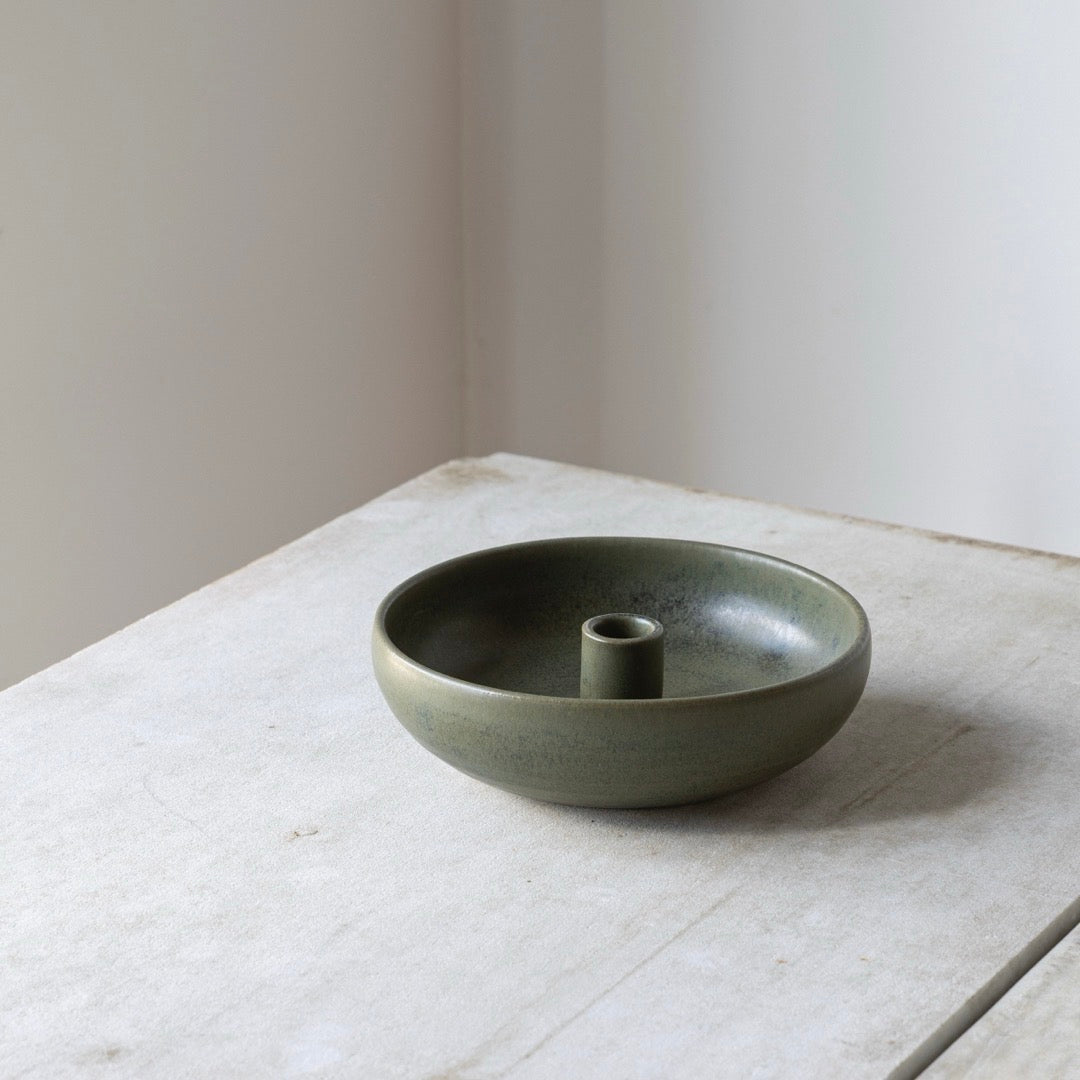 Oda Lysestage Skål Stor - Grøn