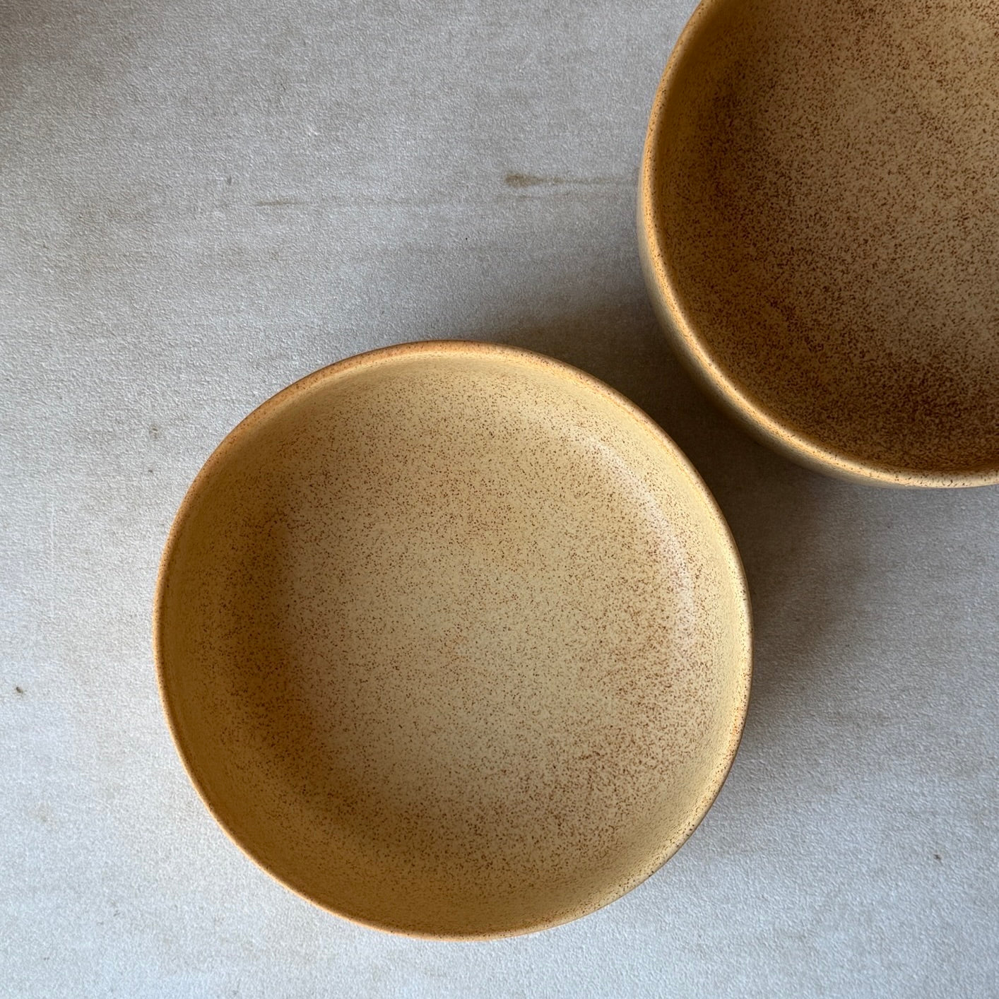 2 x Toto skål stor - Brun