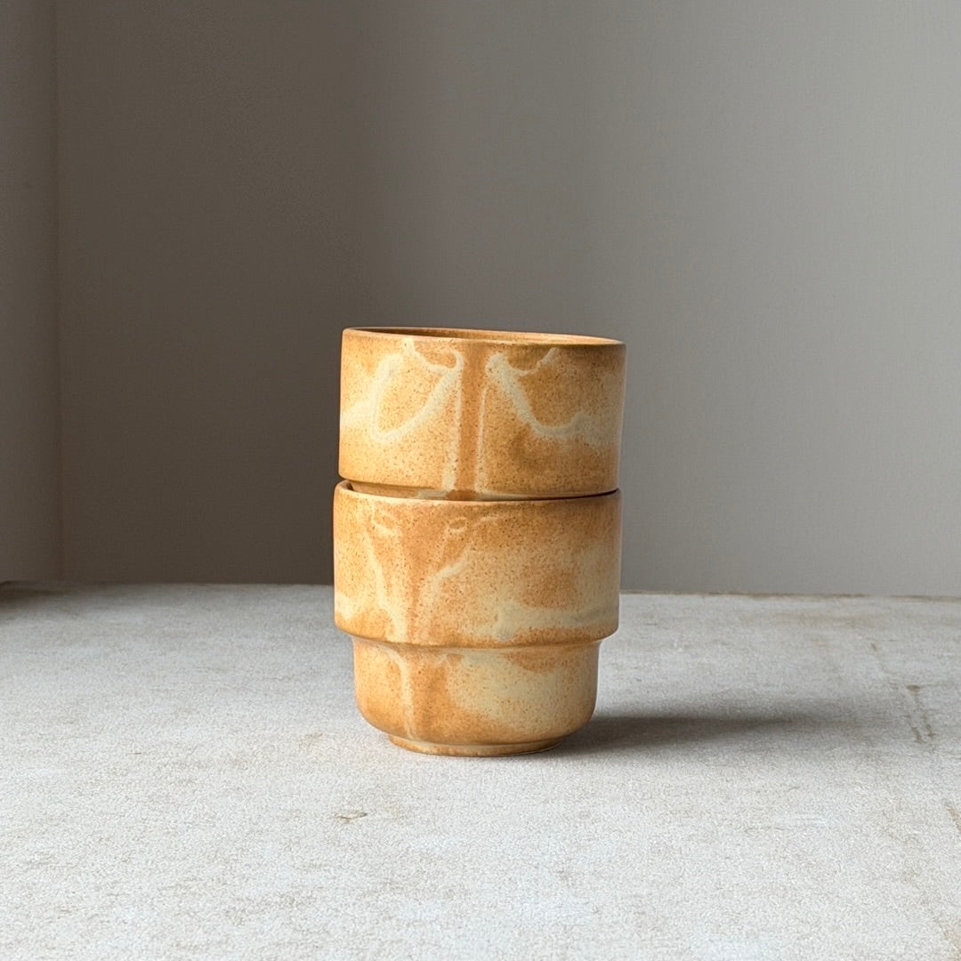 2 x Toto krus lille - Brun