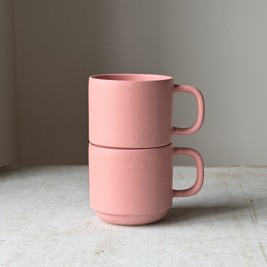 2 x Toto kop med hank - Rosa