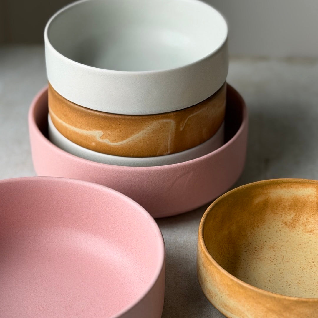 2 x Toto skål stor - Rosa