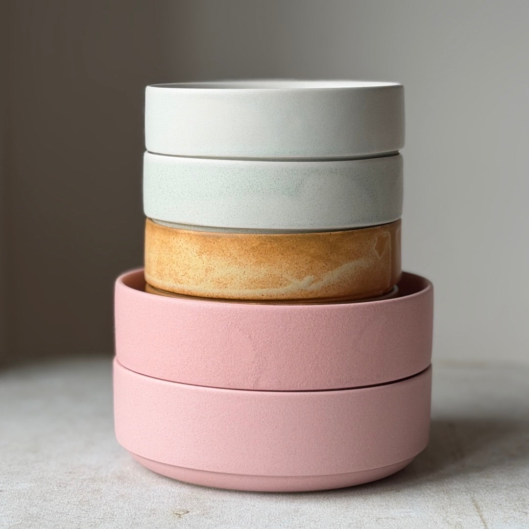 2 x Toto skål stor - Rosa