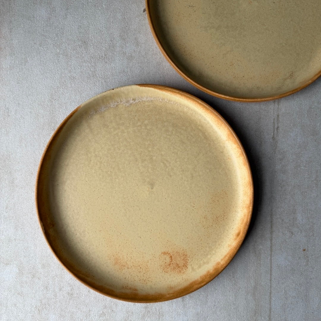 2 x Toto tallerken medium - Brun