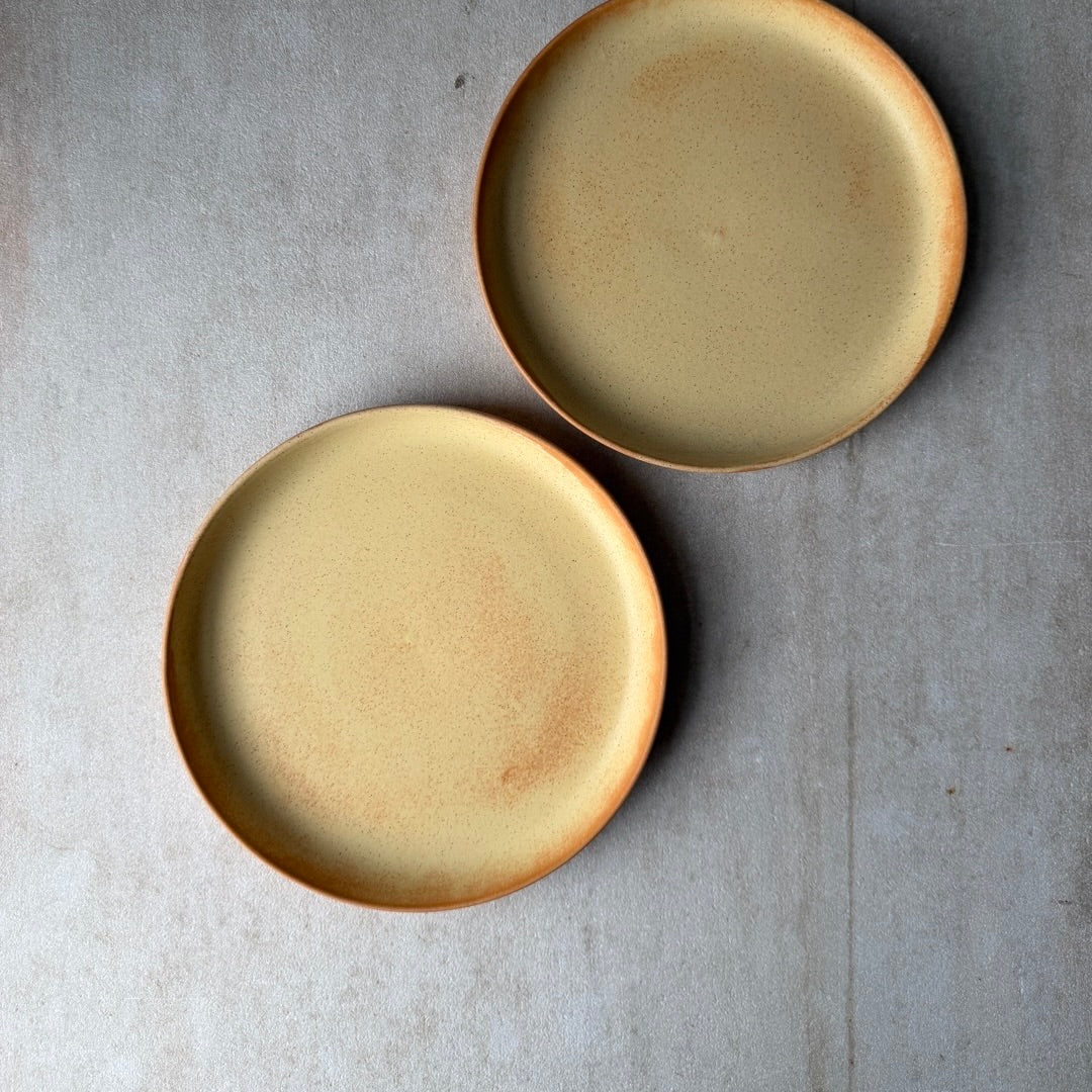 2 x Toto tallerken lille - Brun