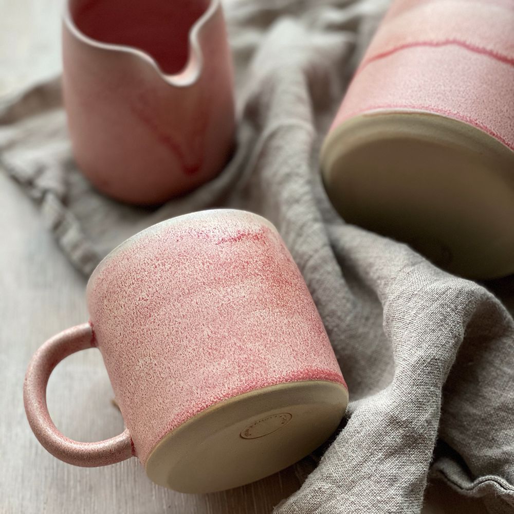 Oda Mug with handle - Rose - 2