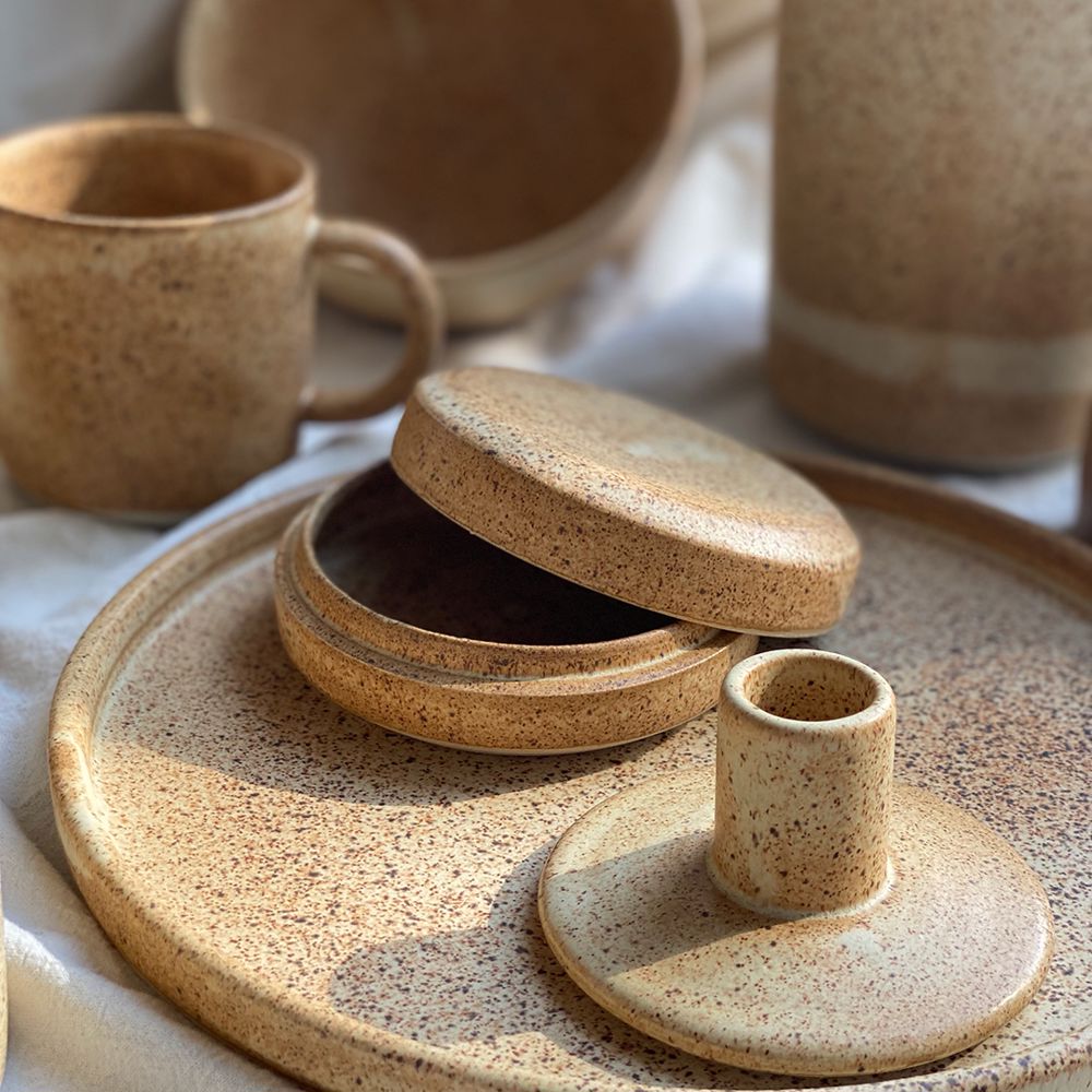 Oda Candle Holder - Brown - 3