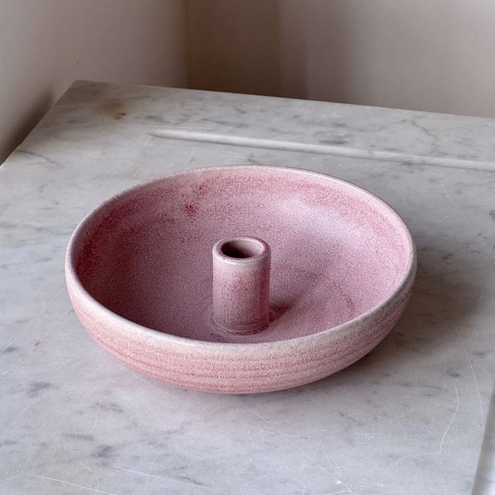 Oktober Lysestage Stor - Rosa - 1