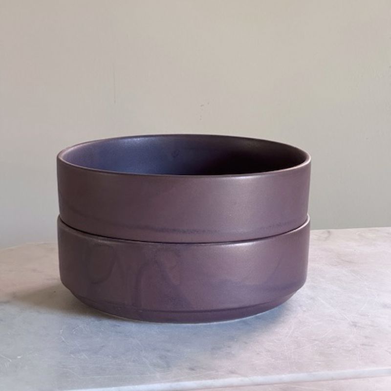 2 x Toto skål stor (2.sortering) - Lilla 