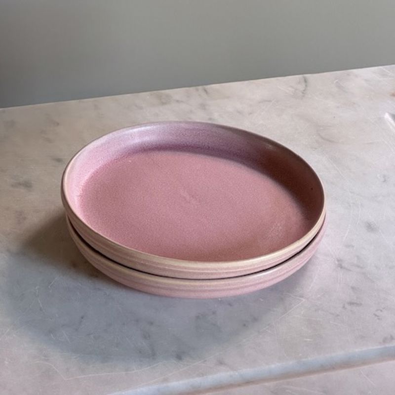 2 x Toto Tallerken lille (2.sortering) - Rosa