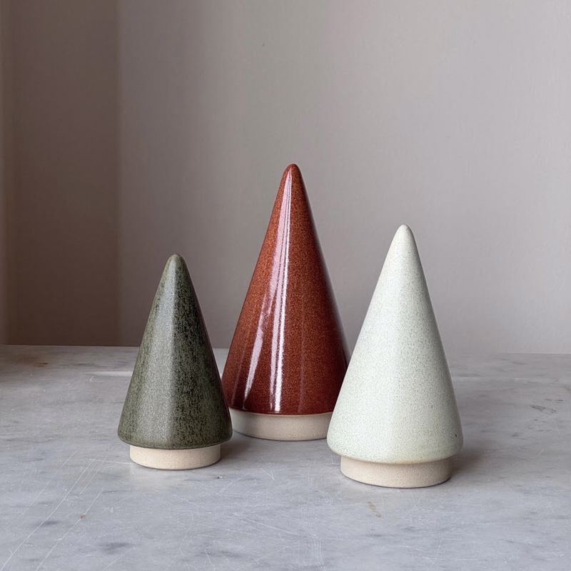 Christmas Trees - Mint, burned and green